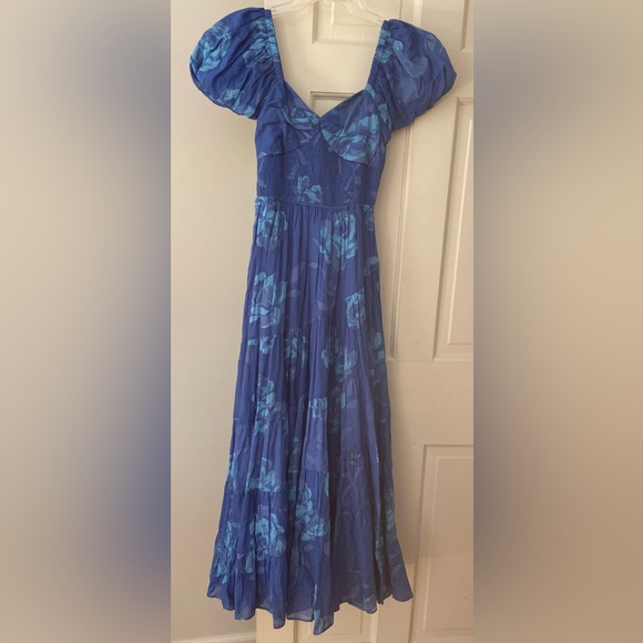 Free People Short Sleeve Sundrenched Maxi Dress NWT - Picture 3 of 4